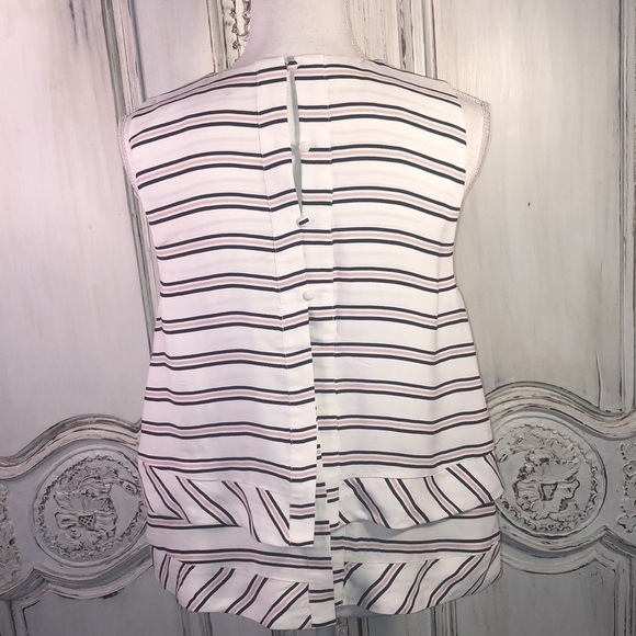 Belle Vere Sleeveless Double Layer A- Line Round Neck Top Size Medium - Picture 6 of 11